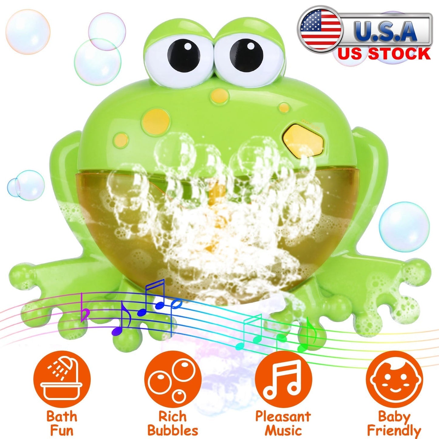 Frog Musical Bubble Bath Maker for Toddlers