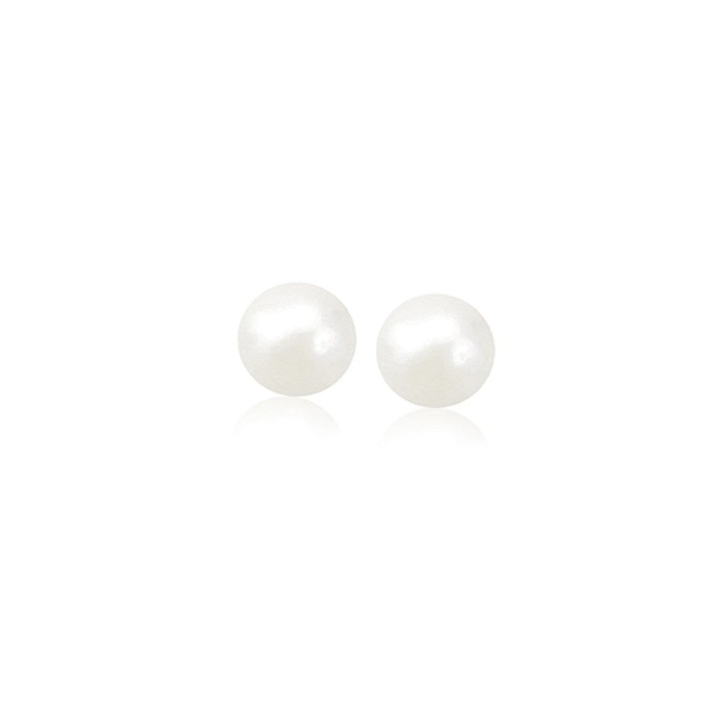 Pendientes de perlas cultivadas de agua dulce en oro amarillo de 14k