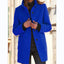 Manteau en Laine à Col Montant avec Poches pour Femmes