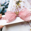 Luxury Pearl Handmade Bowknot Crown Headband for Baby Girls