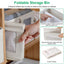 4-Piece Foldable Linen Storage Bins with Clear Window