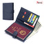 Bolso de Pasaporte Ultra Delgado de Cuero con Protección RFID