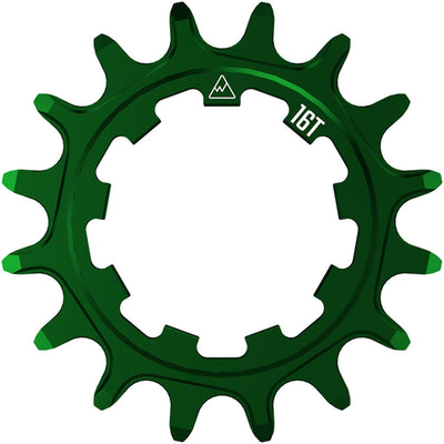 Engranaje SOLO-SPEED de Wheels Manufacturing - 16t en Verde