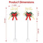 2-Pack LED Christmas Reindeer Pathway Stake Lights