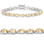 Pulsera de Plata de Ley con Citrino Genuino de 9.03 Quilates