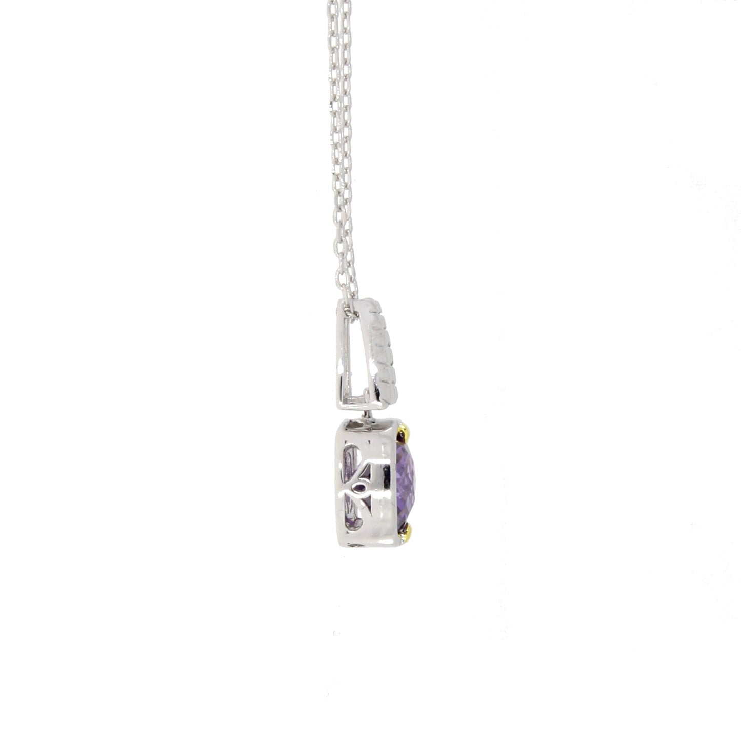 Pendentif de mode en zircon cubique en argent sterling
