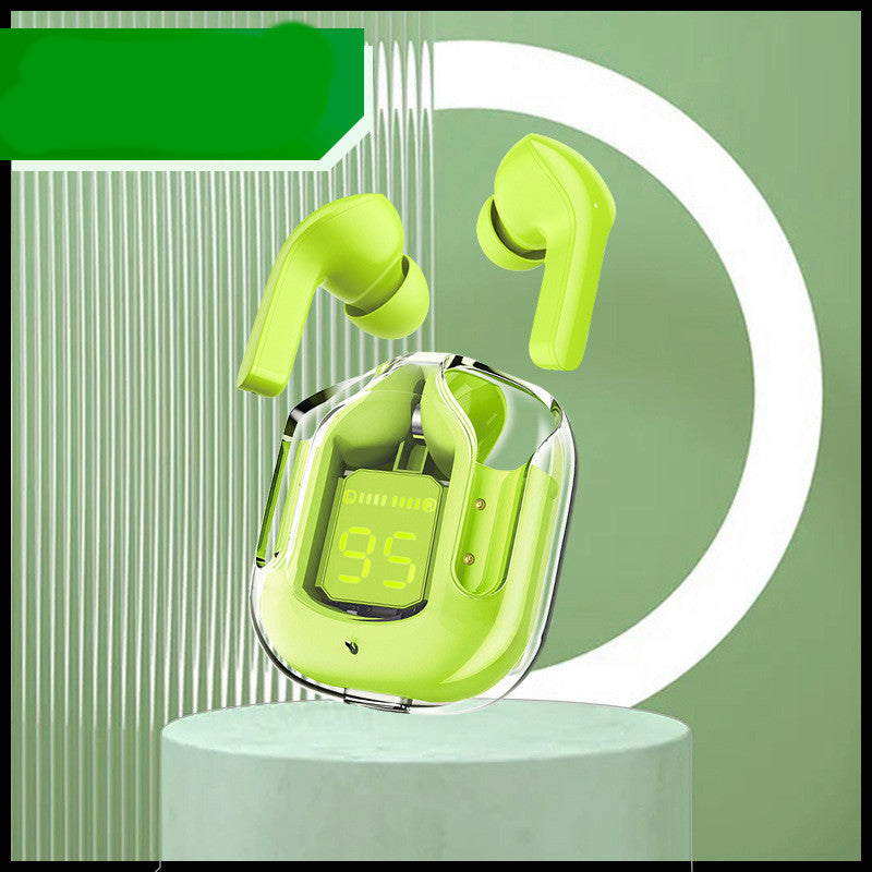 Mini Transparent Wireless Bluetooth Headset with Digital Display