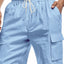 Men's Plus Size Cargo Shorts with Drawstring Waist