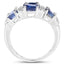 Anillo de Compromiso de Plata Esterlina con Kyanita de 2.44 Quilates