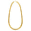 Collier en chaîne à maillons panthère facettés en or jaune 14 carats