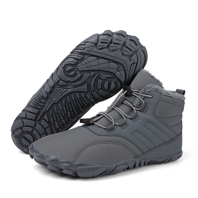 Bottes de neige pour hommes imperméables et doublées en polaire
