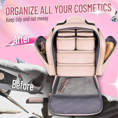 Sac de rangement de maquillage de voyage premium pour femmes