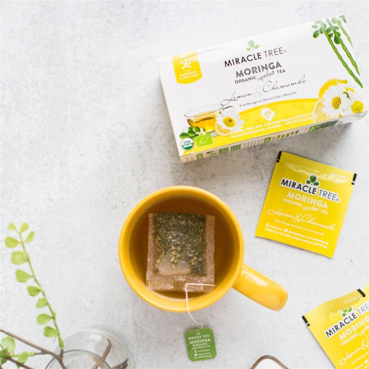 Organic Moringa Tea with Lemon & Chamomile
