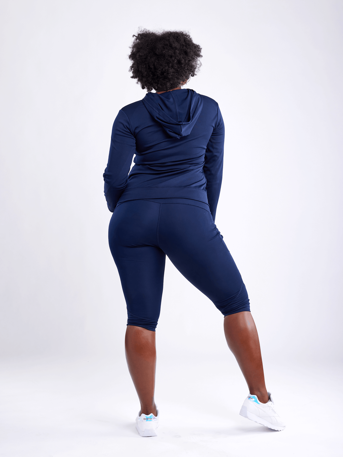 JupiterGear Mid-Rise Capri Fitness Leggings with Pockets