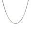 Rhodium Plated Sterling Silver Snake Chain Necklace