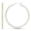 Pendientes de plata esterlina .925 con peridoto genuino de 3.50 quilates