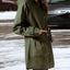 Manteau Trench à Capuche Grande Taille avec Cordon de Serrage