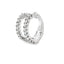 Arete de oreja de diamante natural de 0.25 ct en oro blanco de 14KT