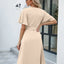 Robe Maxi à Encolure en V et Fente