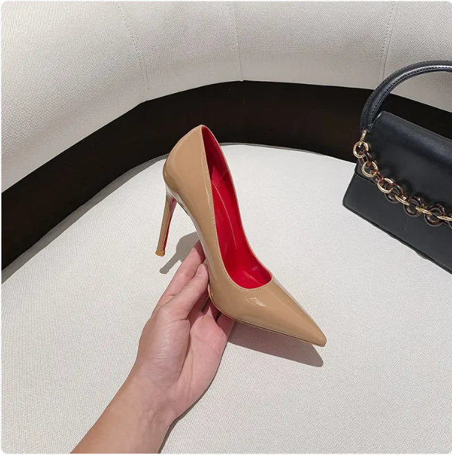 Elegant Red Bottom Pointed Heels for Women