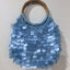 High-End Handmade Natural Sequin Shoulder Bag for Women