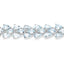 14.11 Carat Genuine Aquamarine Sterling Silver Bracelet