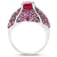 5.15 Carat Genuine Ruby & Sterling Silver Engagement Ring