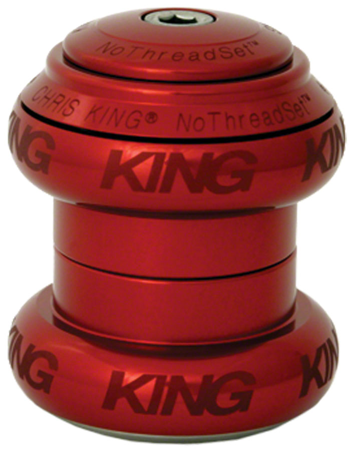 Chris King NoThreadSet Headset - 1-1/8" Sotto Voce Rojo