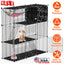 GBruno 3-Tier Playpen with Hammock and Toy Ball