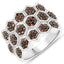 0.75 Carat Genuine Red Diamond Sterling Silver Engagement Ring