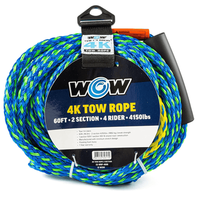 WOW Watersports 60ft 4-Rider Tow Rope with 2 Sections