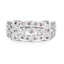 0.32 Carat Genuine Champagne Diamond Sterling Silver Ring