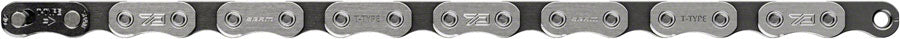 Chaîne SRAM Eagle 70 T-Type Flattop - 12 vitesses, 126 maillons, Argent/Noir