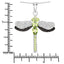 Pendentif en argent sterling avec péridot et topaze blanche de 1,98 carat