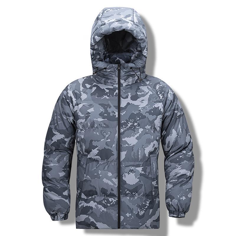 Men's Hooded Camouflage Parka - Waterproof & Warm