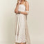 Boho-Inspired Smocked Floral Ruffled Hem Cami Dress