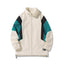 Chaqueta cortaviento impermeable de talla grande para hombre con cuello alzado