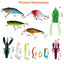 383-Piece Fishing Lure Tackle Kit for Bass Fishing