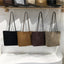 Retro Suede-Like Fabric Handheld Shoulder Tote Bag