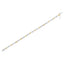 Pulsera de eslabones geométricos de diamantes de corte princesa de oro bicolor de 10K