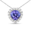 Pendentif en Tanzanite et Diamants Blancs de 3,25 Carats