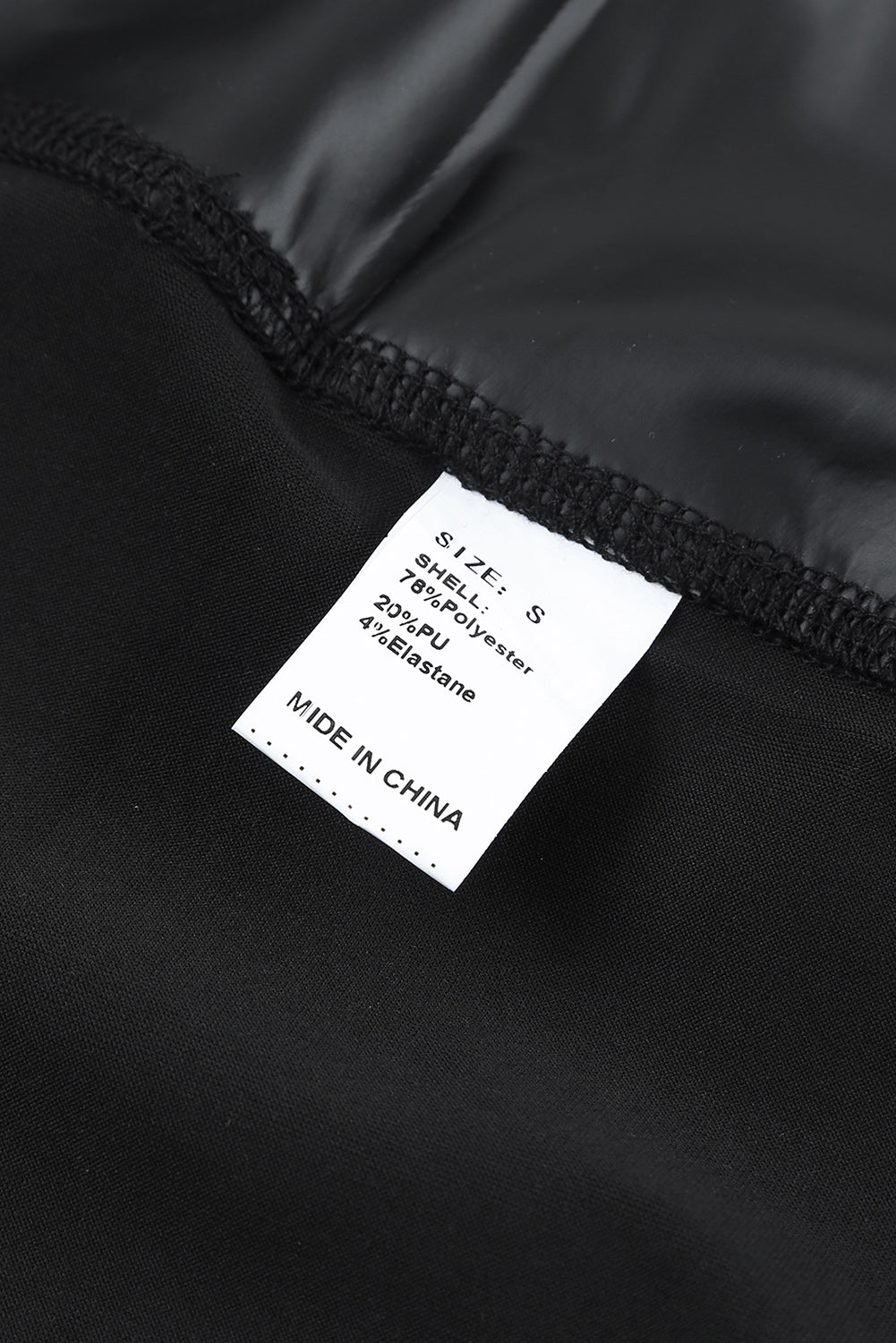 Black Faux Leather High Waist Leggings - Korvel