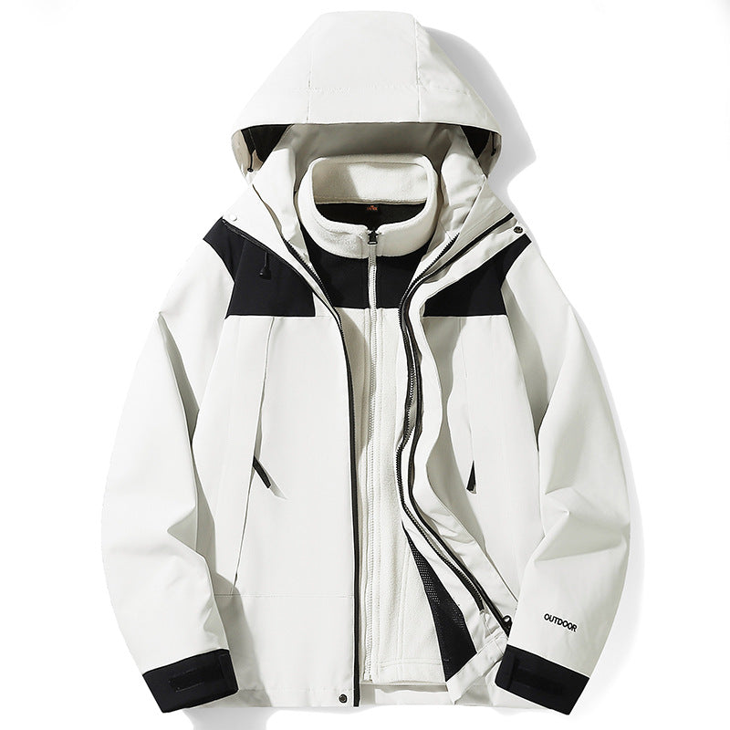 Three-in-One Outdoor Jacket for Men and Women