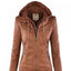 Women's Detachable Lapel Long Sleeve Solid Color Zipper Leather Jacket Coat - Korvel