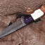 Premium Custom Damascus Steel Hunting Knife – 9" G10, Bone & Rosewood Handle | KBS Knives - Korvel