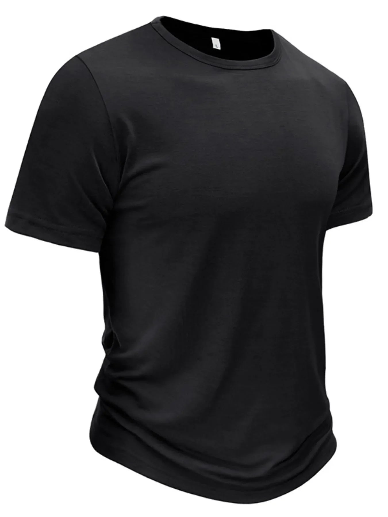 Camiseta de Cuello Redondo Clásica para Hombre en Tallas Grandes