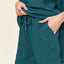 Double Take Full Size Texture T-Shirt and Shorts Set