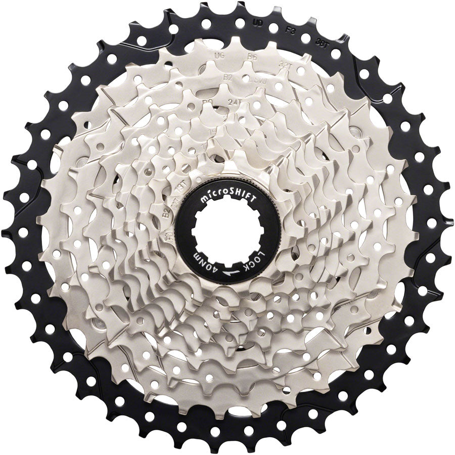 microSHIFT Sword Cassette - 10 Speed 11-38t Full Steel Construction