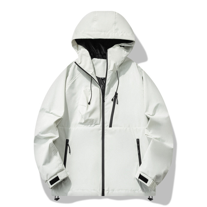 Chaqueta Exterior Impermeable y a Prueba de Viento Tres Pruebas