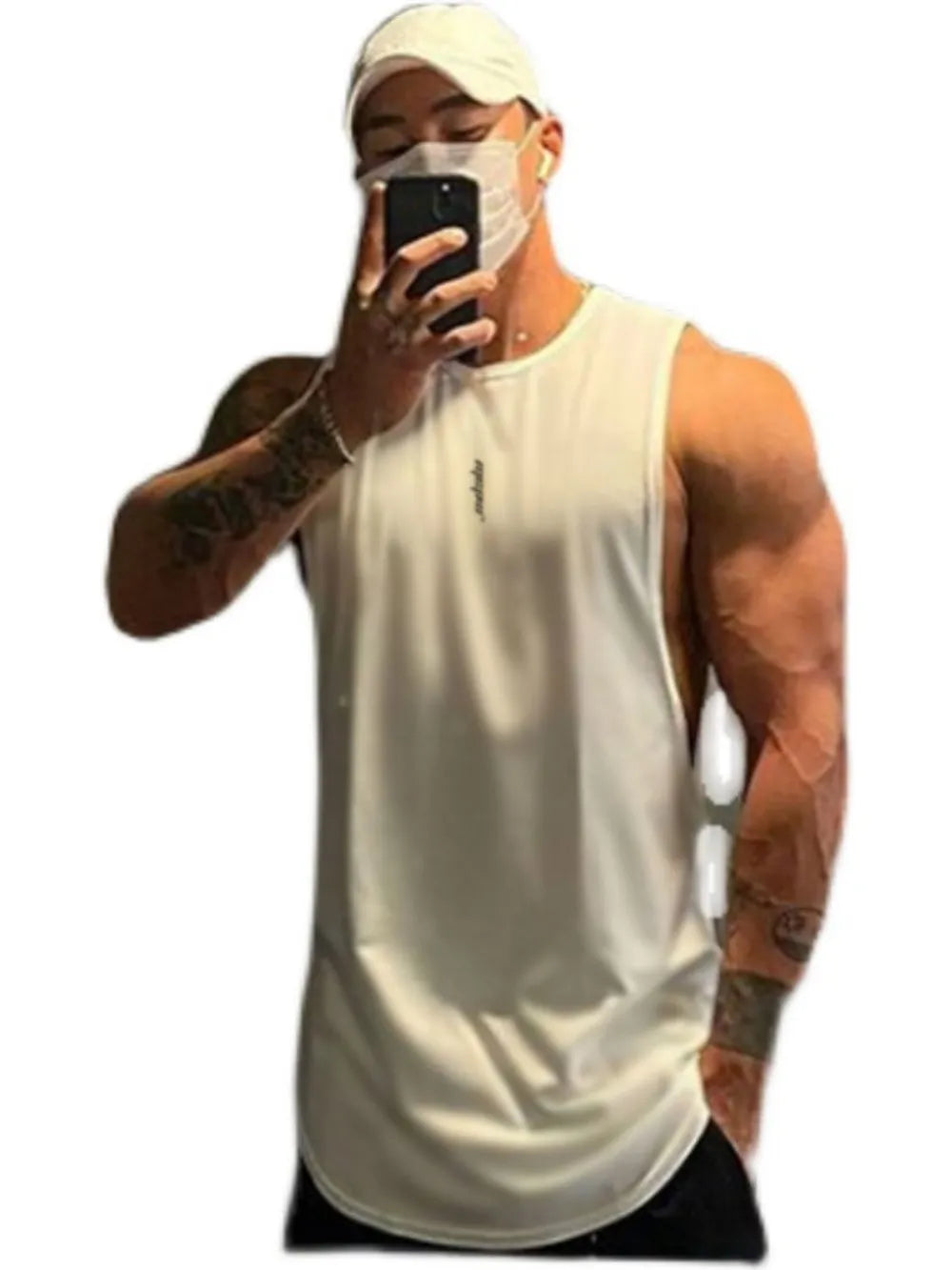 Débardeur à col rond grande taille pour homme